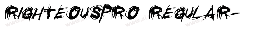 RighteousPro Regular字体转换